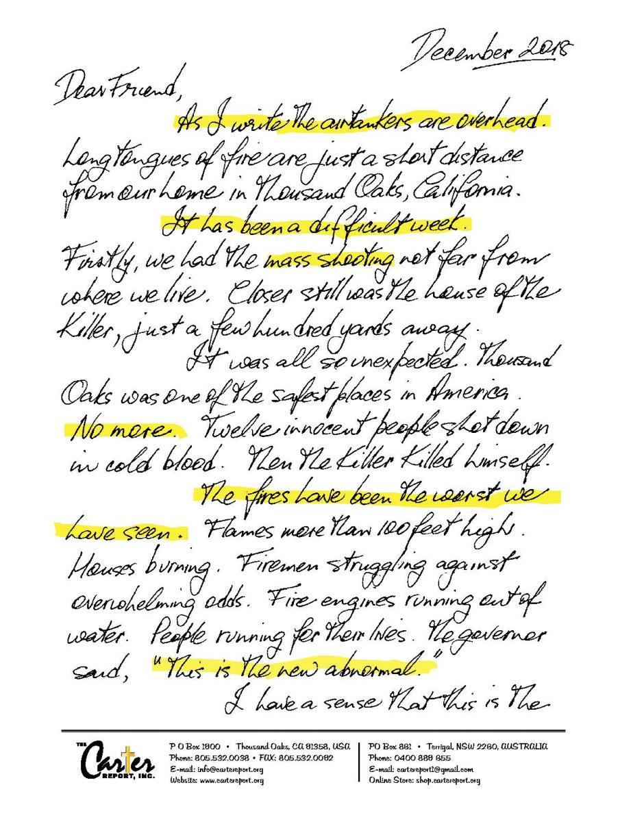 John Carter in the Midst of the California Fire